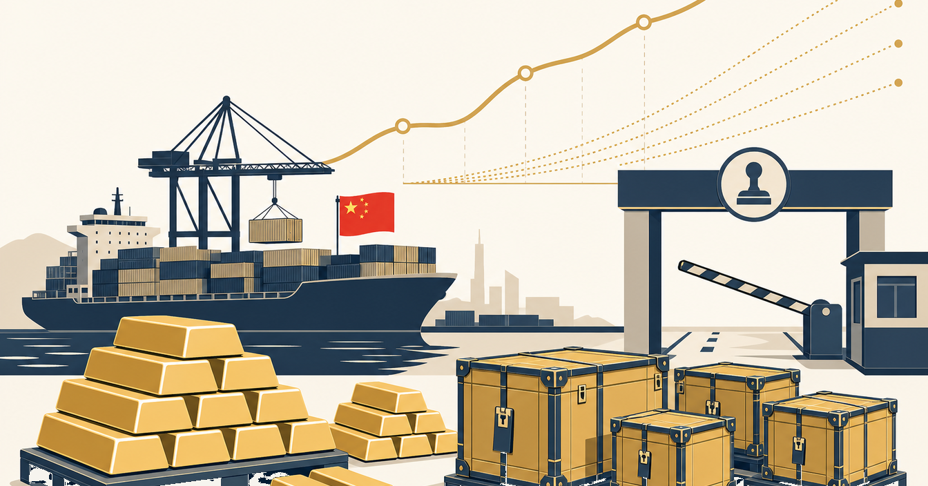 Physical Gold Demand Strengthens as Chinese Imports Reach Two-Year Peak