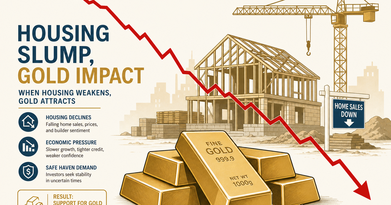 U.S. Housing Sector Slump Pressures Gold as New Construction Hits One-Month Low