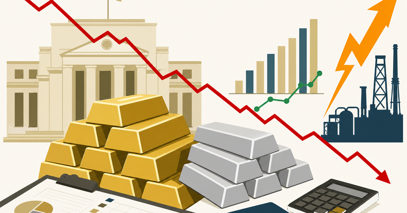 Precious Metals Plunge as Resilient Labor Data and Energy Spikes Fuel Rate Fears